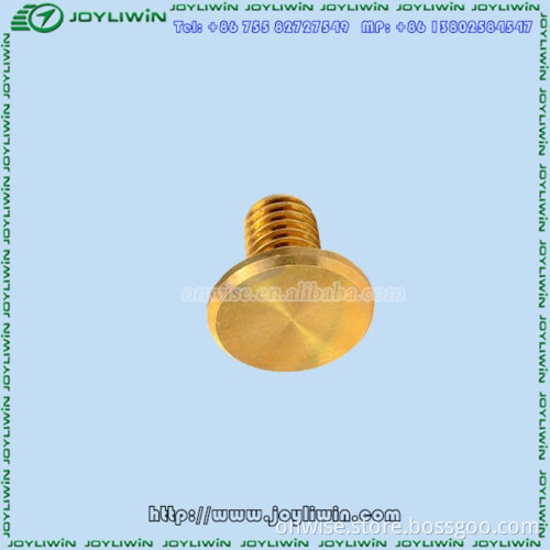 Automotive lathe machine plain finish free cutting brass screw for electronic products